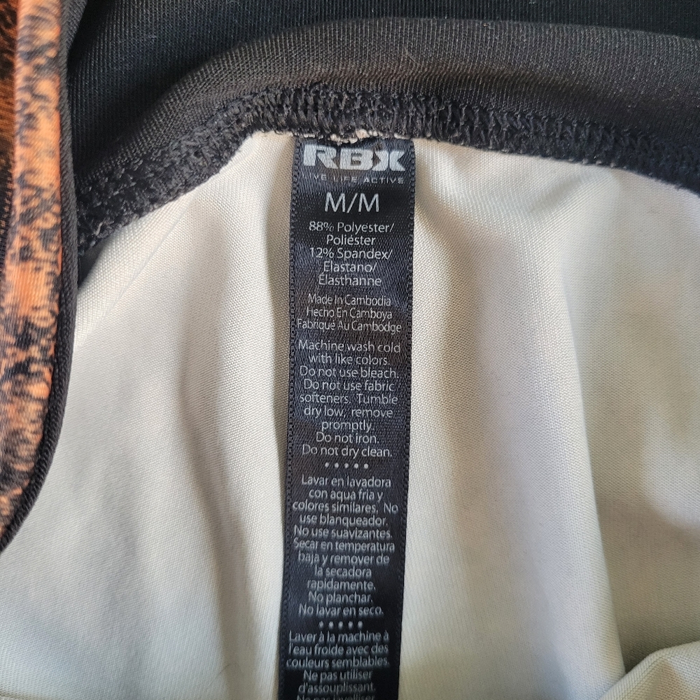 RBX Active Leggings, Purple and Orange, Women's Medium - Picture 4 of 5